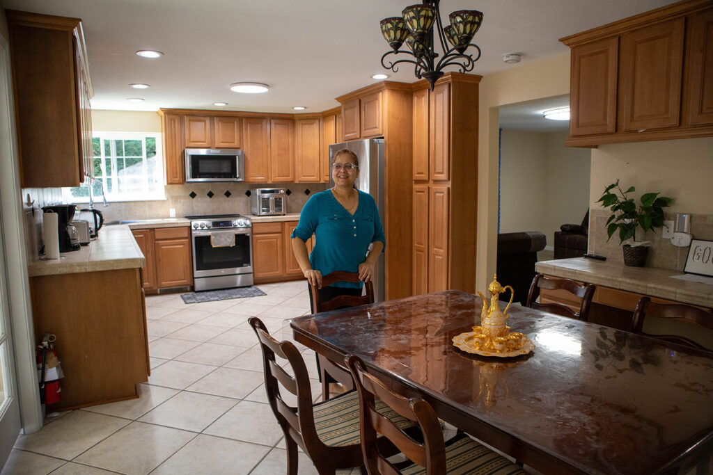 Peace Zone adult family home in Auburn - registered nurse standing in kitchen